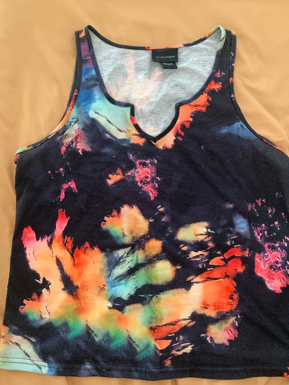 Colorburst Tie-Dye Tank Top - Multicolor